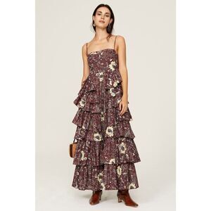 Ulla Johnson Avery Dress TEAK US2 Brown Floral